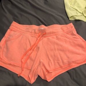 Salmon pink soft shorts